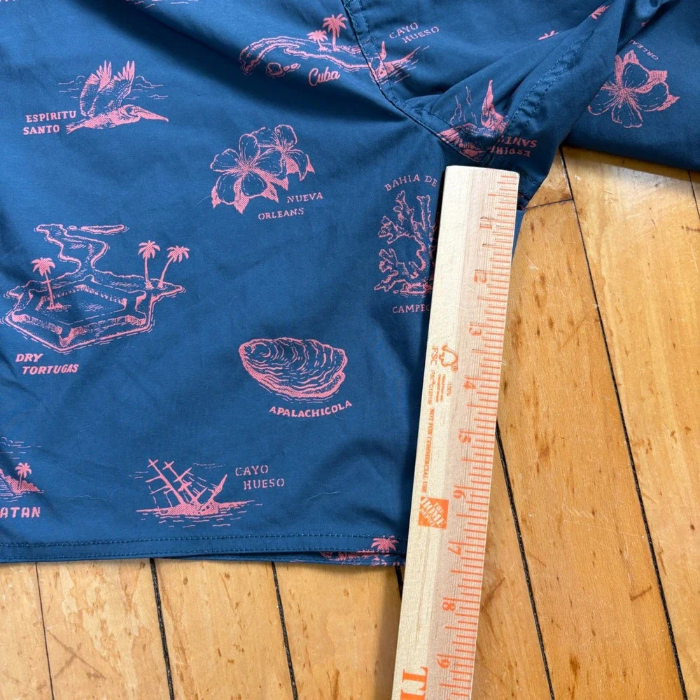Howler Bros Buchannon Board Shorts Mens 36 Gulf Destinations Print Beach Swim